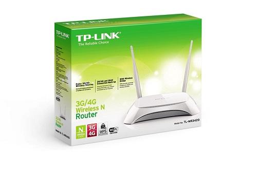 Thiết bị mạng - Router TP-Link TL-MR3420 Router 3G + Router Wifi 4P, 2 Ăng-ten rời: 300M