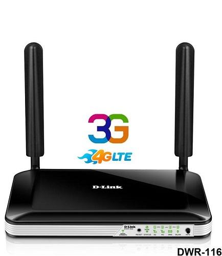 Thiết bị mạng-Bộ phát sóng Wifi di động 4G/3G Wi-Fi Router D-LINK DWR-116