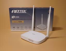 Thiết bị mạng - Router Aptek N302 Wireless chuẩnn/ 300Mbps/ 2 antens 5dBi
