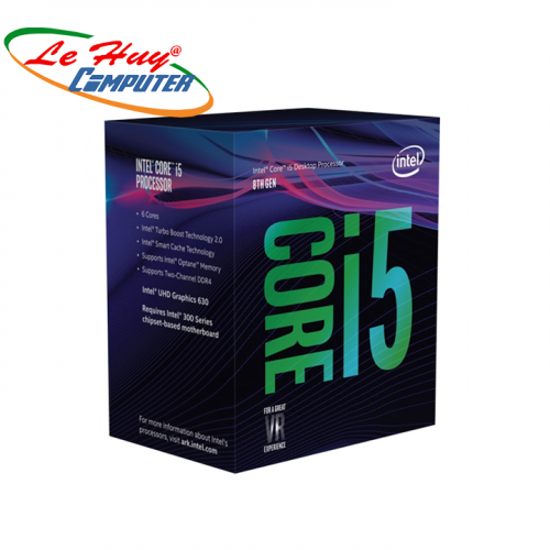 CPU Intel Core i5 8400 2.8Ghz Turbo Up to 4Ghz / 9MB / 6 Cores, 6 Threads / Socket 1151 v2 (Coffee Lake ) CH
