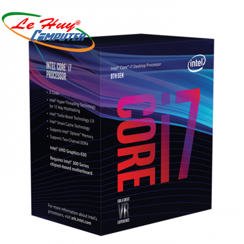 CPU Intel Core i7 8700K 3.7Ghz Turbo Up to 4.7Ghz / 12MB / 6 Cores, 12 Threads / Socket 1151 v2 (Coffee Lake )