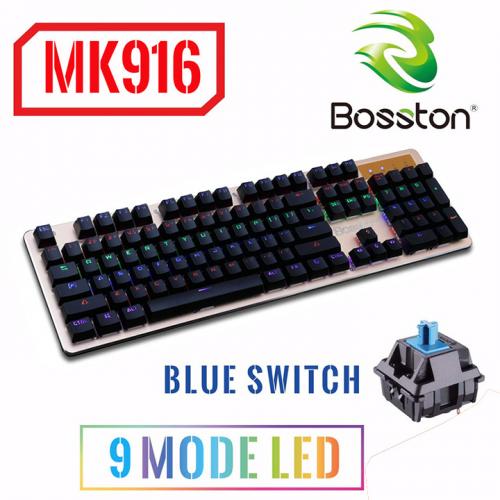 Bàn phím cơ Bosston MK916 USB - Đèn led RGB