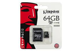 Thẻ nhớ Micro SDHC Kingston 64GB (Class 10)