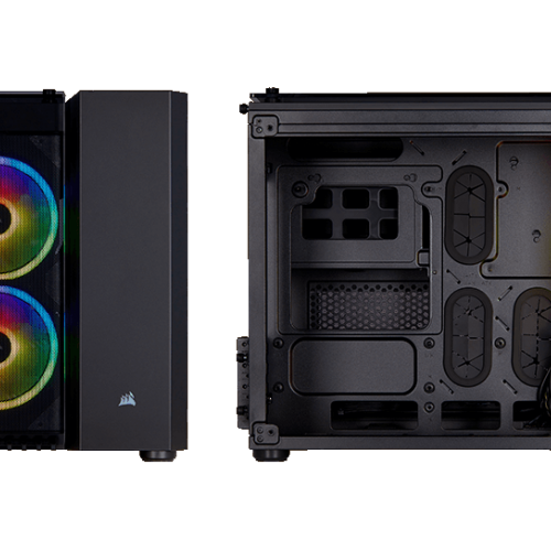 Vỏ máy tính Corsair 280X RGB - Micro ATX Case - Black - Tặng kèm 2x Fan LL120RGB trong case