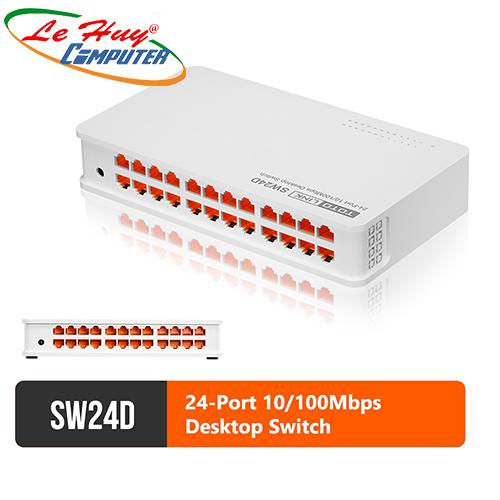Thiết bị chuyển mạch Switch TOTOLINK 24P SW24D 10/100 (VỎ NHỰA)