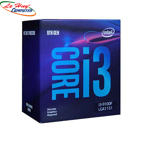 CPU Intel Core i3 9100F TRAY (dùng VGA Rời)