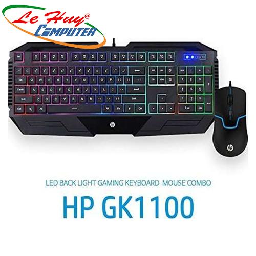 Combo Bàn phím & Chuột HP GK 1100 Đen led (USB)