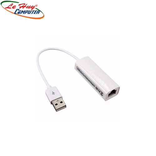 USB Ra Cổng Lancard 2.0-1081B (Card Mạng) dây dài 10cm