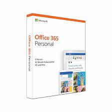 Phần mềm bản quyền/ Office 365 Personal English APAC EM Subscr 1YR Medialess P4 (QQ2-00807)