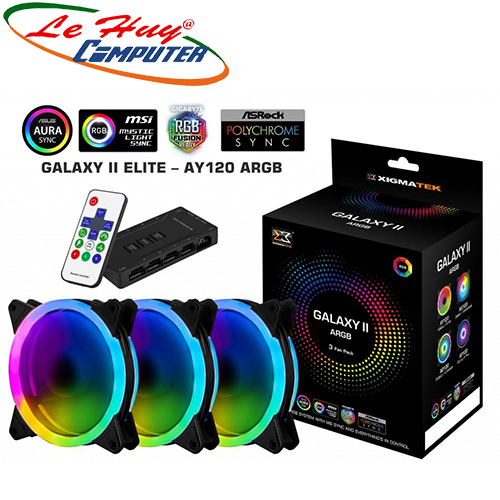 Fan Case XIGMATEK GALAXY II ELITE - AY120 ARGB