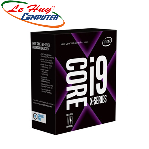 CPU Intel Core i9-9820X 3.3 GHz Turbo 4.1 GHz up to 4.2 GHz / 16.5 MB / 10 Cores, 20 Threads / socket 2066 (No Fan)