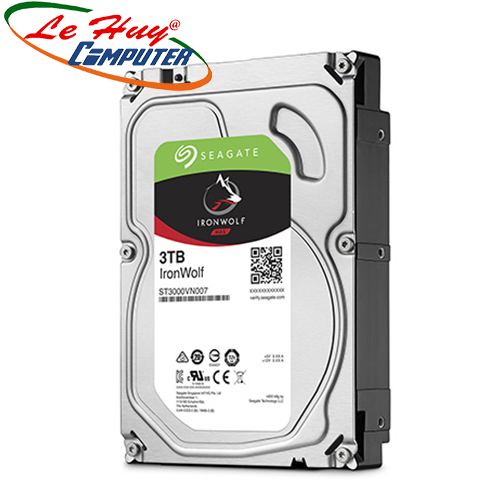 Ổ cứng HDD Seagate IronWolf 3TB 3.5 inch SATA III 64MB Cache 5900RPM ST3000VN007