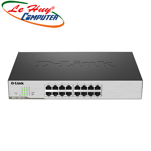 Thiết bị chuyển mạch Switch D-Link DGS-1100-16 16-port UTP 10/100/1000Mbps