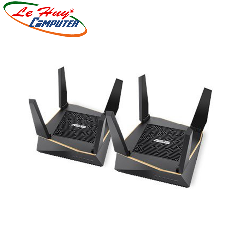 Thiết bị mạng - Router Wifi ASUS RT-AX92U 2 Pack (AiMesh Router) Wifi AX6100 3 băng tần