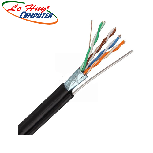 Cable SuperLink + dây treo CAT 5 FTP + M màu đen (đi ngoài trời được) 305m