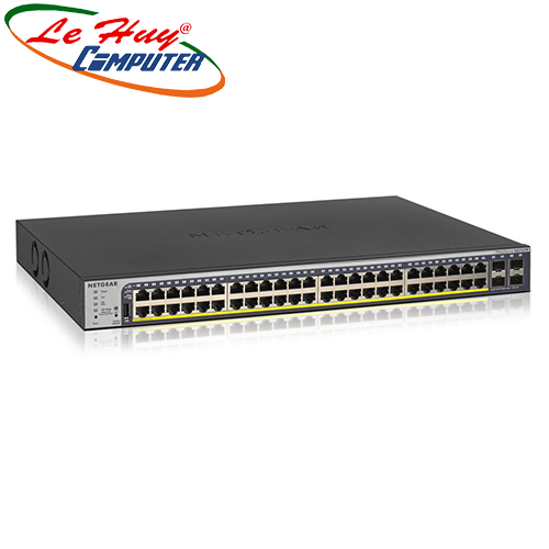 Thiết bị chuyển mạch Switch NETGEAR GS752TP 48-Port Gigabit PoE+ Smart Managed Pro Switch with 4 SFP Ports and Cloud Management