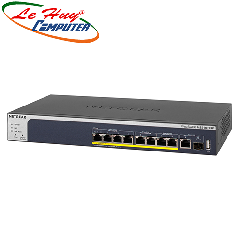 Thiết bị chuyển mạch Switch NETGEAR MS510TXPP Multi-Gigabit Ethernet Smart Managed Pro Switches with PoE+