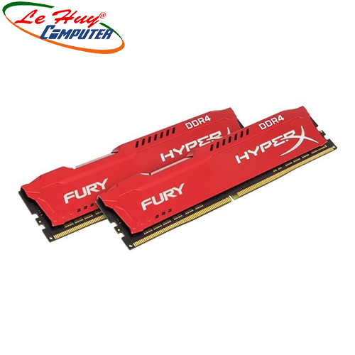 Ram Máy Tính Kingston 32GB 2666Mhz DDR4 CL16 DIMM (16Gx2) HyperX Fury Red