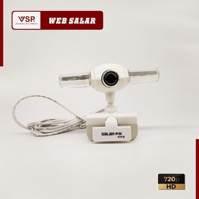 Webcam Salar 720p HD / Kẹp  / Có Đèn