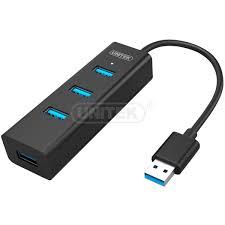 Hub Chia USB 4 Cổng Chuẩn 3.0 Unitek Y3089 Tích Hơp Chức Năng Sạc