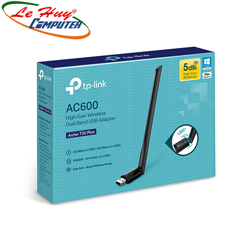 Bộ thu sóng Wifi TP-Link  Archer T2U Plus 600Mbps