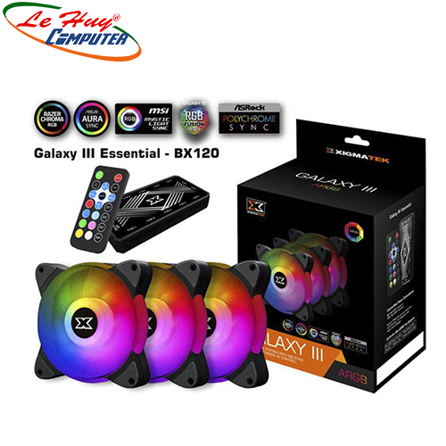 Fan Case Xigmatek Galaxy III Essential BX120 ARGB (EN45433)