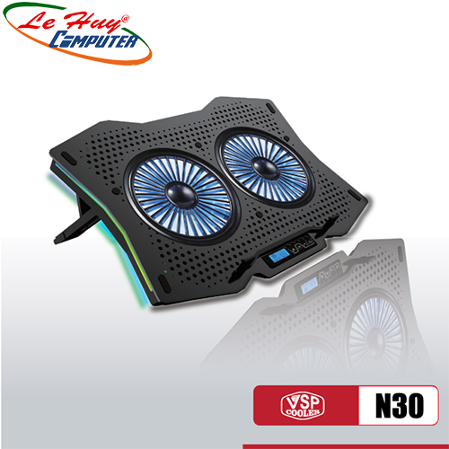 Đế tản nhiệt Laptop VSP Cooler N30 LED RGB