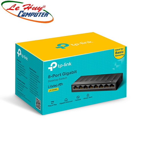 Thiết bị chuyển mạch Switch TP-Link LS1008G 8 Port 10/100/1000Mbps
