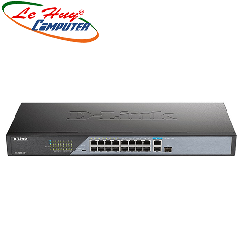 Thiết bị chuyển mạch Switch D-Link DSS-100E-18P 16-Port 10/100BASE-TX PoE Unmanaged