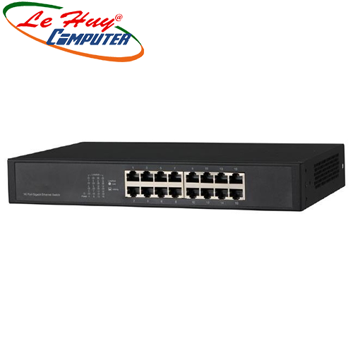 Thiết bị chuyển mạch Switch DAHUA PFS3016-16GT 16-port 10/100/1000Mbps
