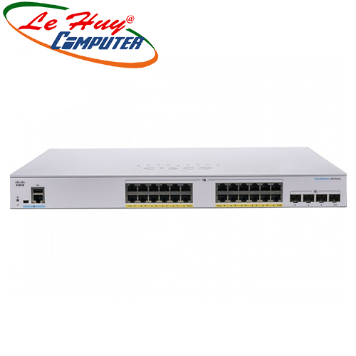 Thiết bị chuyển mạch Switch CISCO CBS350-24FP-4G-EU 24-port GE, Full PoE, 4x1G SFP