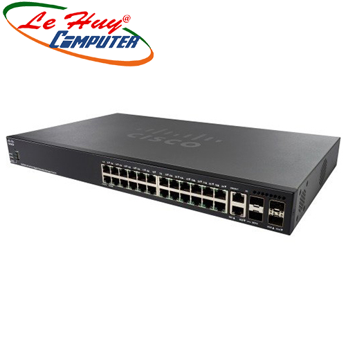 Thiết bị chuyển mạch Switch CISCO SG350X-24P-K9 24-port Gigabit (16-port PoE+/60W)