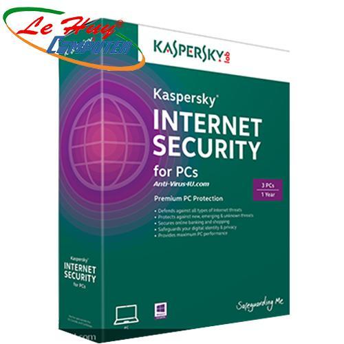 Phần mềm diệt virus Kaspersky Kis Internet Security 3PC/12T box NTS 2020(3PC)- lấy vat 610k