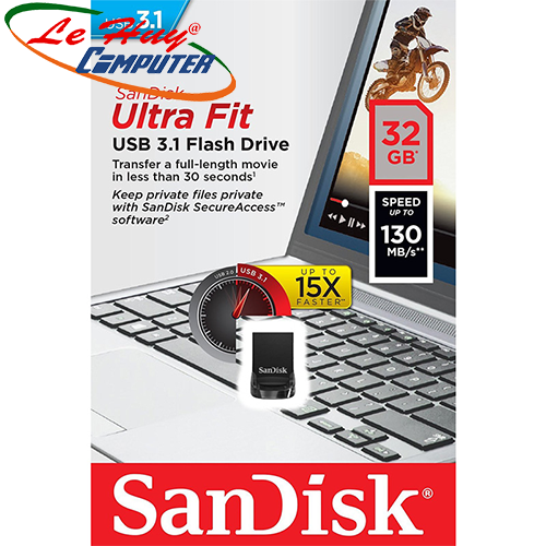 USB SANDISK Ultra Fit CZ430 32GB 3.1 SDCZ430-032G-G46