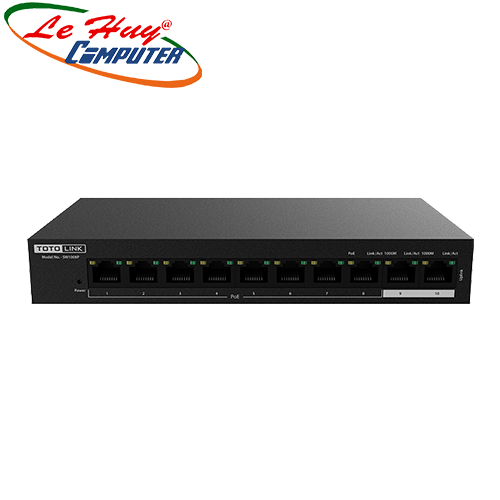 Thiết bị chuyển mạch Switch TOTOLINK SW1008P - 8 Ports 10/100Mbps PoE Powered