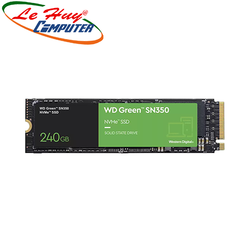 Ổ cứng SSD Western Digital SN350 Green 240GB M.2 2280 PCIe NVMe 3x4 (WDS240G2G0C)