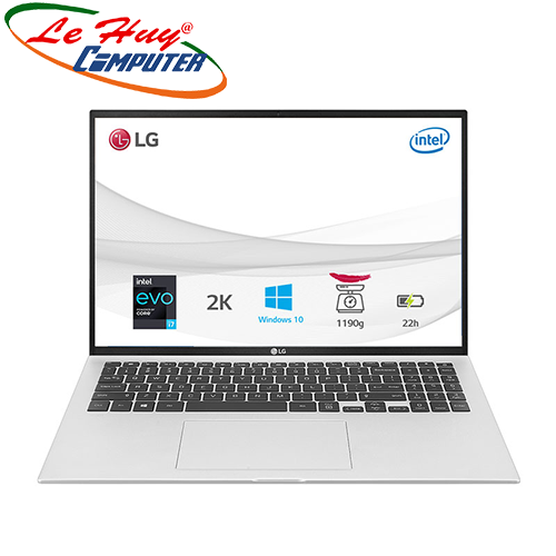 Máy Tính Xách Tay/Laptop LG Gram 16Z90P-G.AH73A5 (i7 1165G7/16GB/256GB SSD/16.0/Win10/Bạc)