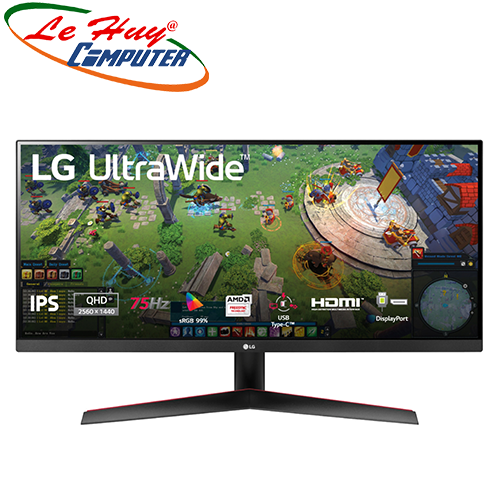 Màn hình LCD LG ULTRAWIDE 29WP60G-B 29Inch 2K QHD IPS USB Type-C AMD FreeSync
