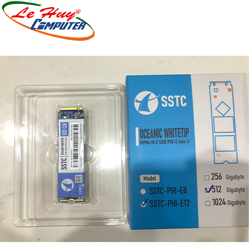 Ổ cứng SSD SSTC Phison E12 512GB M2 2280 NVMe PCIe Gen3 (SSTC-PHI-E12 512GB)