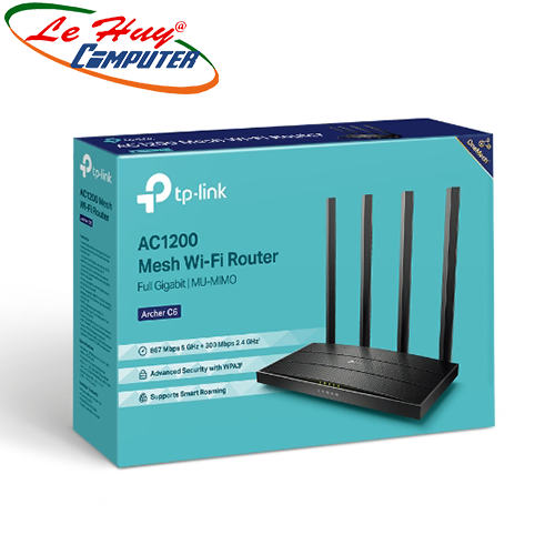 TPLink Router Wifi Archer C6 (MU-MIMO AC1200) 4 Antens