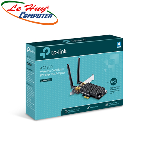 Card Mạng Wireless TP-LINK AC1300  Archer T6E- Dual Band Wireless PCI Express