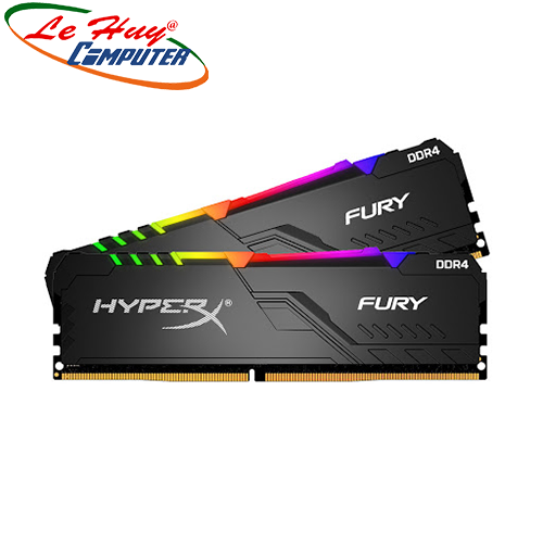 Ram Máy Tính Kingston 32GB 3200Mhz DDR4 CL16 DIMM (16GB x2) HyperX FURY RGB