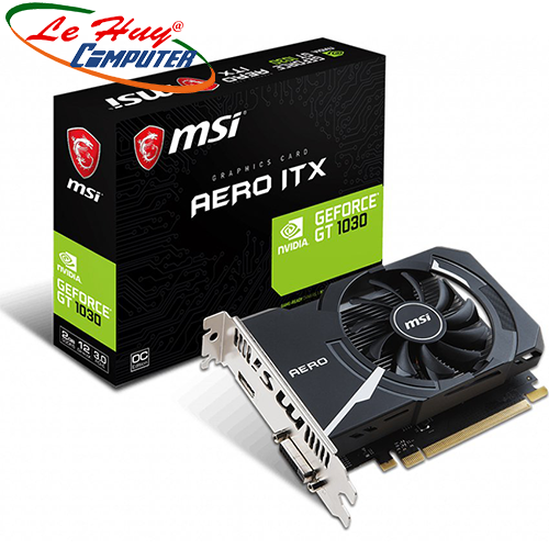 Card Màn Hình - VGA MSI GT1030 2GD4 OC AERO ITX - 1FAN