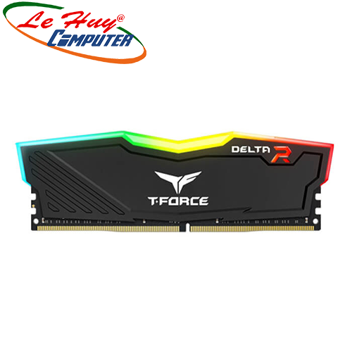 Ram Máy Tính TEAM T-Force Delta RGB 16GB DDR4 3200MHz (BLACK/WHITE)