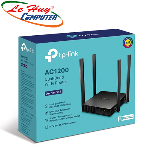 Thiết bị mạng - Router Wifi TP-Link Archer C54 Băng Tần Kép AC1200