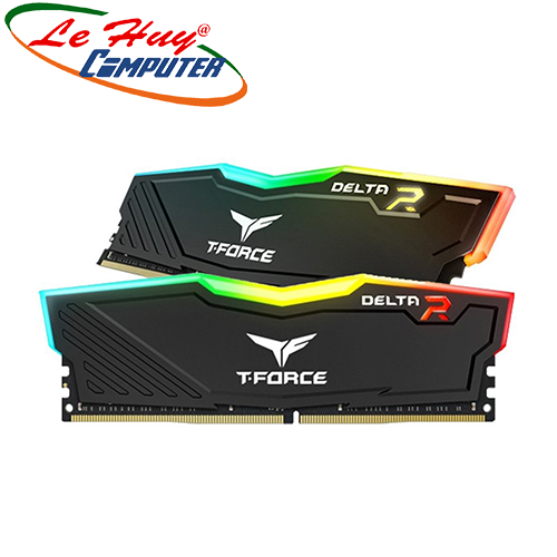 Ram Máy Tính TEAM T-Force Delta RGB 16GB (8GBx2) DDR4 3000MHz (BLACK/WHITE)
