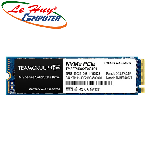 Ổ cứng máy tính SSD TEAM MP34 M.2 2280 2TB PCIe 3.0 x4 with NVMe