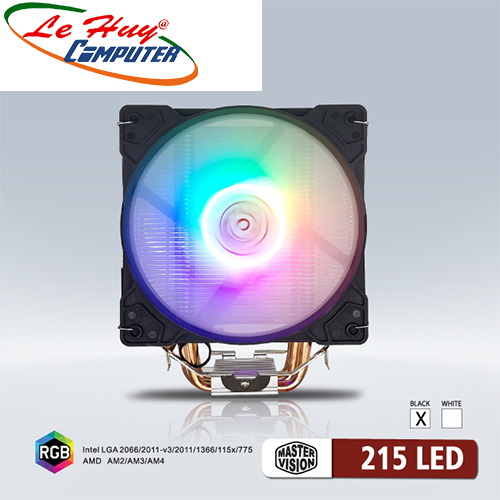 Tản Nhiệt CPU VSP Hyper 215 Đen Led RGB
