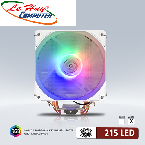 Tản Nhiệt CPU VSP Hyper 215 Trắng Led RGB