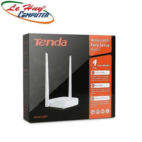 Bộ Phát Wifi Tenda N301 chuẩn N tốc độ 300Mbps - Hàng Chính Hãng